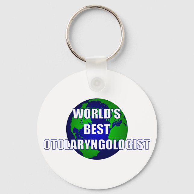 World's Best Otolaryngologist Key Ring (Front)