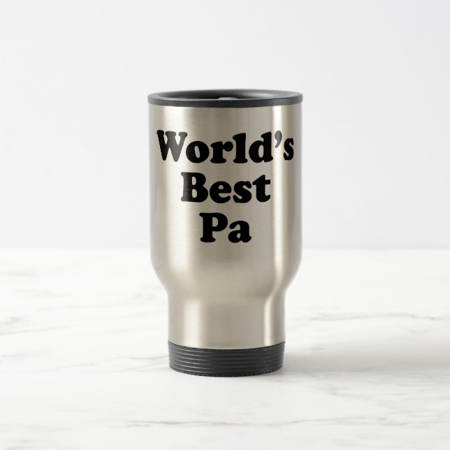 World's Best Pa Travel Mug (Center)