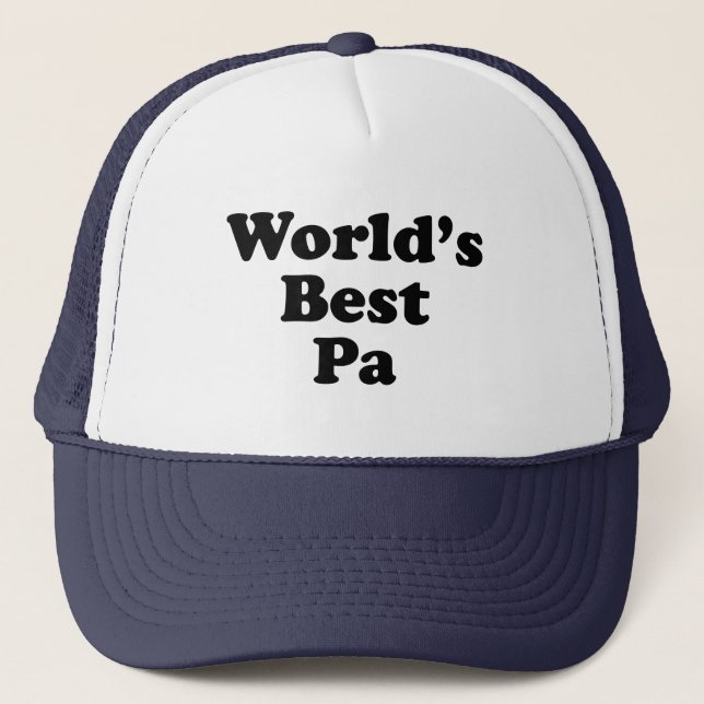 World's Best Pa Trucker Hat (Front)