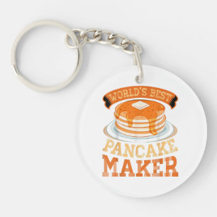 World's Best Pancake Maker - Funny Pancake Maker Key Ring