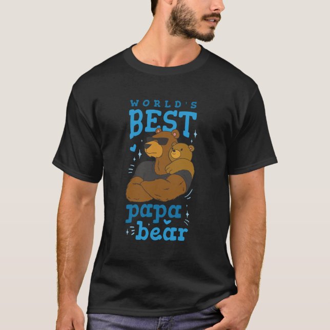 Worlds Best Papa Bear T-Shirt (Front)