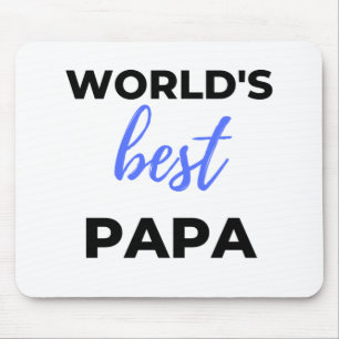 World's Best Papa bl Mouse Mat