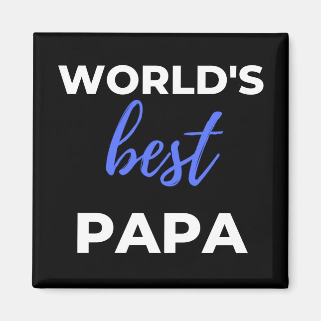 World's Best Papa Magnet (Front)