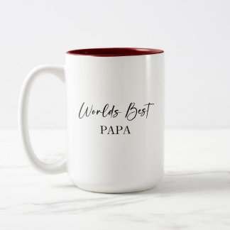 World's Best Papa & Most Loved Personalised Mug