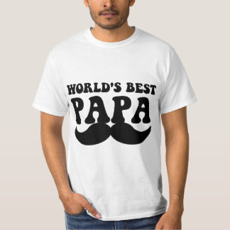 world's best papa moustache T-Shirt