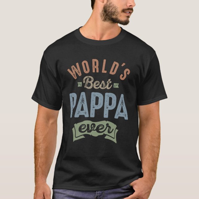 Worlds Best Pappa T-Shirt (Front)