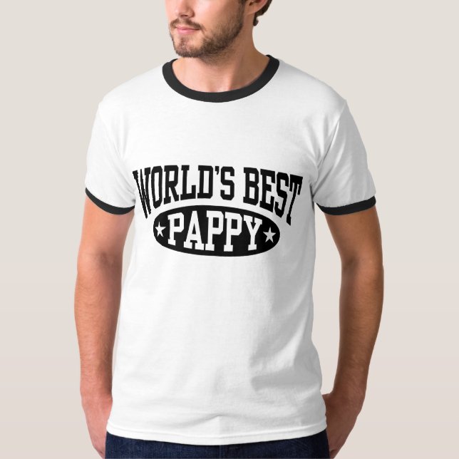 World's Best Pappy T-Shirt (Front)