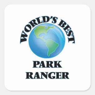 World's Best Park Ranger Square Sticker