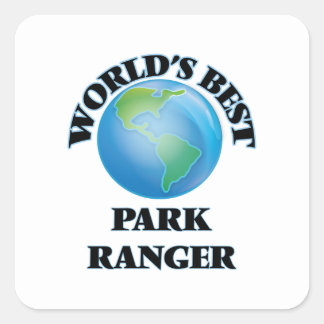 World's Best Park Ranger Square Sticker