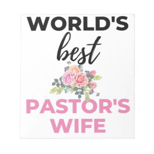 World's Best Pastor's Wife bl Notepad