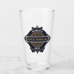 World's Best Pater Familias (Father of the Family) Glass