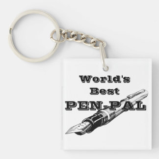 World's Best Penpal key chain
