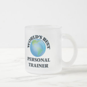 World's Best Personal Trainer Frosted Glass Coffee Mug