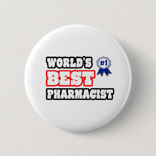 World's Best Pharmacist 6 Cm Round Badge