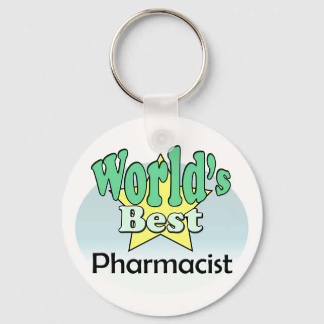 World's Best Pharmacist Key Ring (Front)