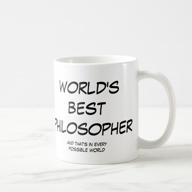 World's Best Philosopher (left-hand) large mug (Right)