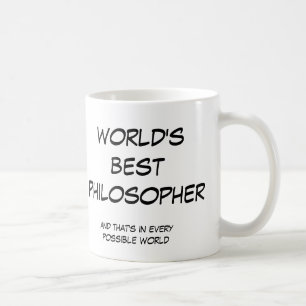 World's Best Philosopher (left-hand) white mug