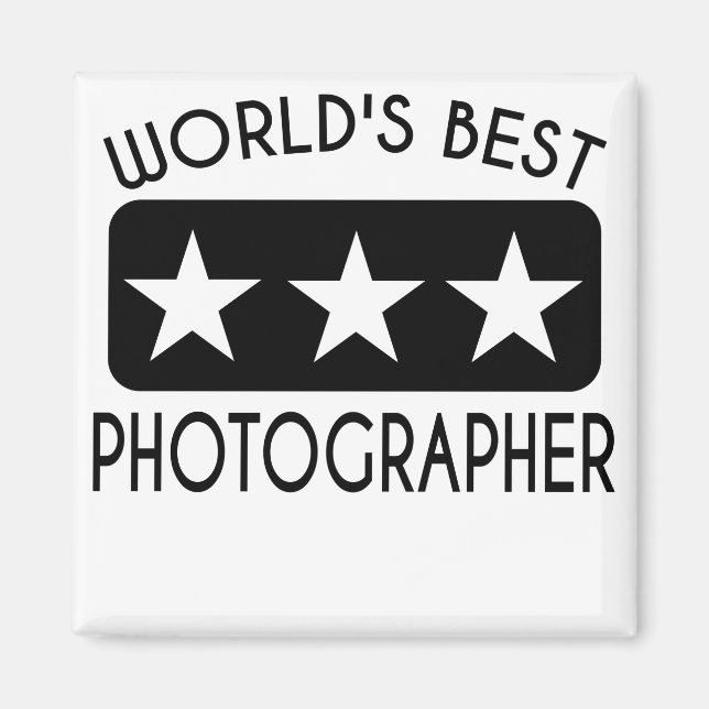 World's Best Photographer Magnet (Front)