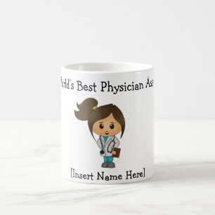 World's Best Physician Assistant - Female Brunette Coffee Mug