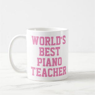 World's Best Piano Teacher Gift Mug