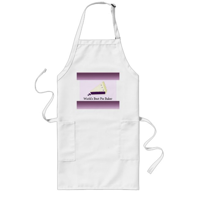 World's Best Pie Baker Long Apron (Front)