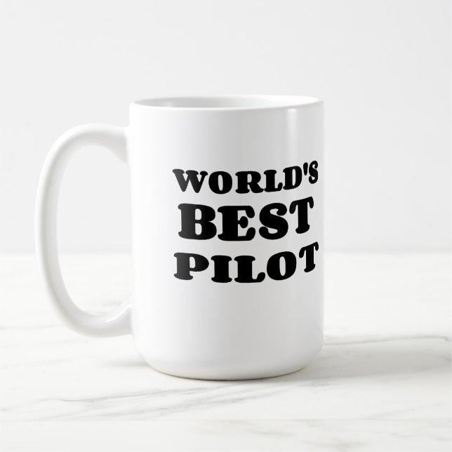 WORLD'S BEST PILOT COFFEE MUG (Left)