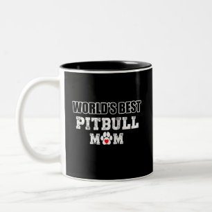 World's Best Pitbull Mum Two-Tone Coffee Mug