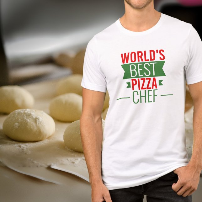 World's Best Pizza  Chef   -  red white green Tri-Blend Shirt (Creator Uploaded)
