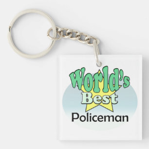 World's best Policeman Key Ring