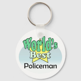 World's Best Policeman Key Ring