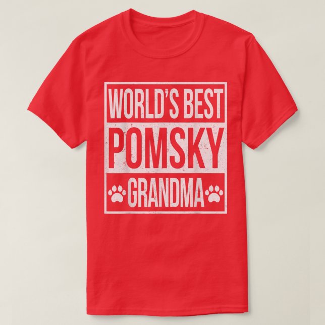World's best Pomsky grandma  T-Shirt (Design Front)