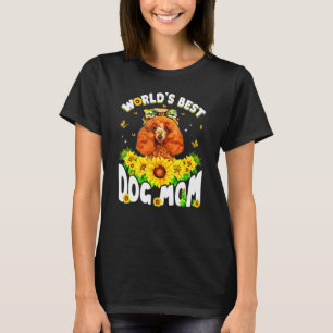 World's Best Poodle Dog Mum Mother's Day T-Shirt