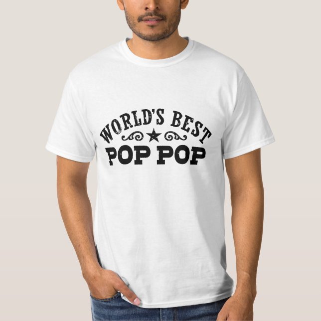 World's Best Pop Pop T-Shirt (Front)
