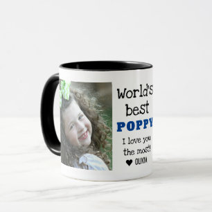 World's Best Poppy Love You Most 2 Photo  Mug