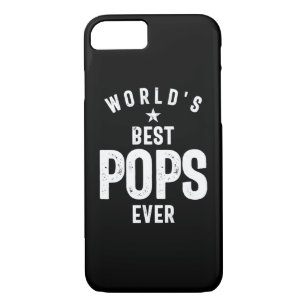 World's Best Pops Ever   Father Grandfather Gift Case-Mate iPhone Case