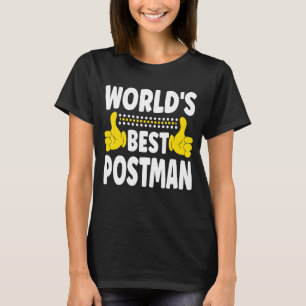 World's Best Postman Job Title Profession Postma T-Shirt