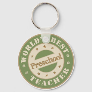 Worlds Best Preschool Teacher Key Ring