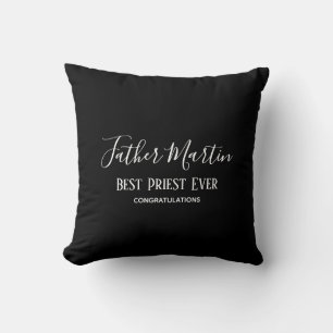 Worlds Best Priest Pastor Deacon Minister Nun Cushion