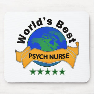 World's Best Psych Nurse Mouse Mat