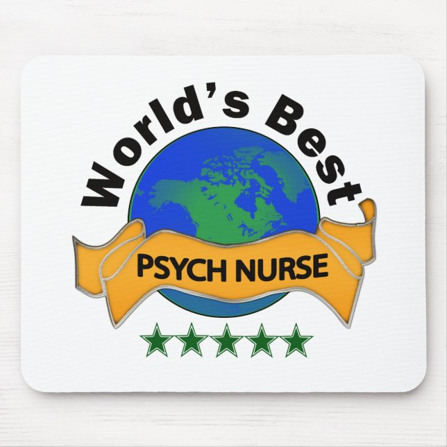 World's Best Psych Nurse Mouse Mat (Front)