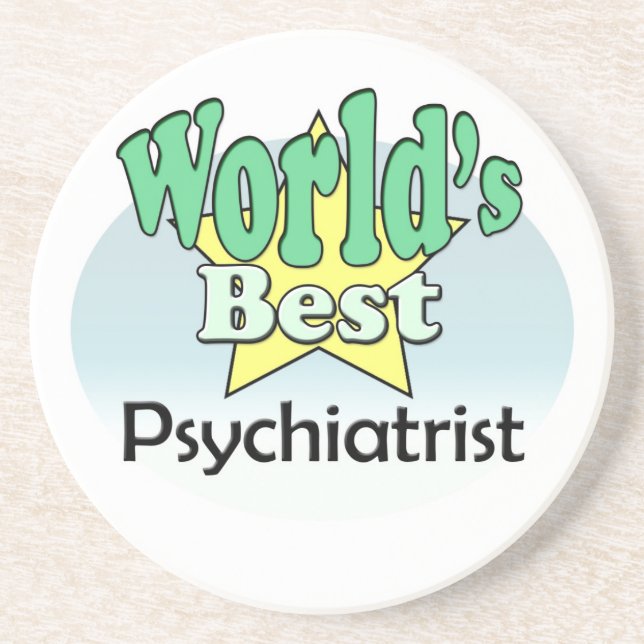 World's best Psychiatrist Coaster (Front)