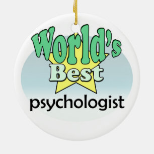 World's best Psychologist Ceramic Tree Decoration