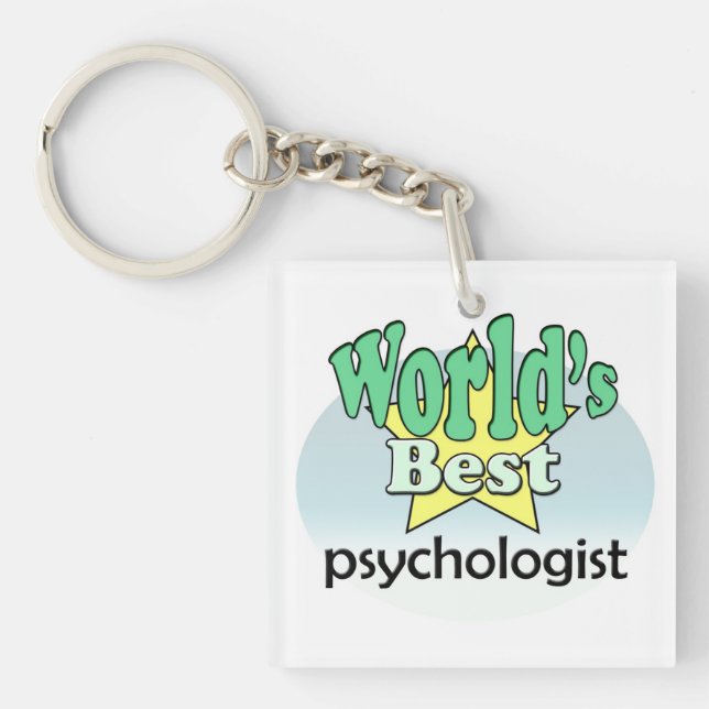 World's Best Psychologist Key Ring (Front)