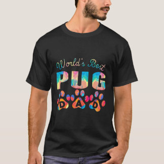 Worlds Best Pug Dad  Painting T-Shirt
