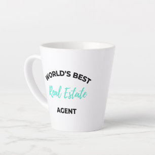 World's Best Real Estate Agent 2 Latte Mug
