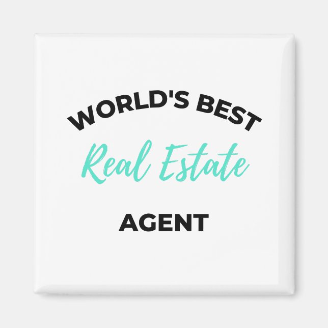 World's Best Real Estate Agent 2 Magnet (Front)