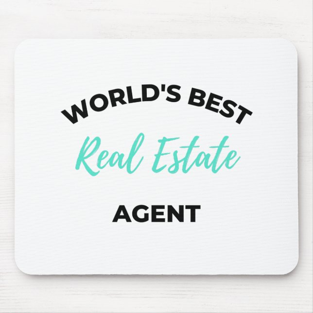 World's Best Real Estate Agent 2 Mouse Mat (Front)