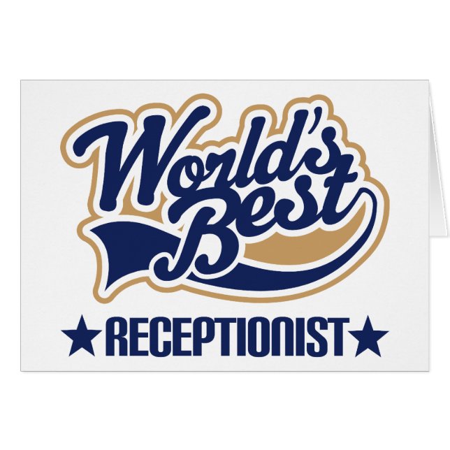 Worlds Best Receptionist (Front Horizontal)