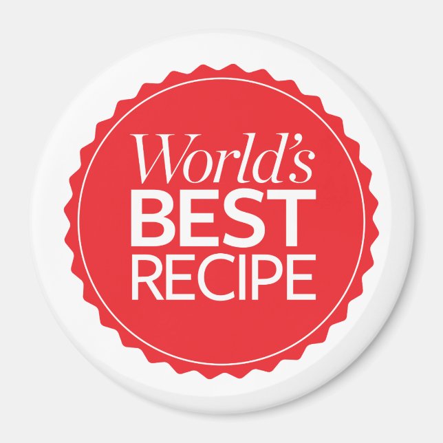 World's Best Recipe Magnet (Front)