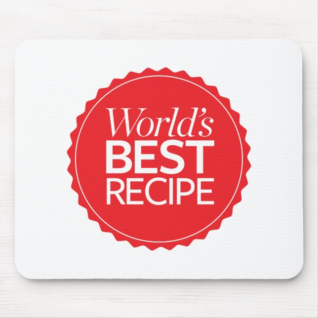 World's Best Recipe Mouse Mat (Front)